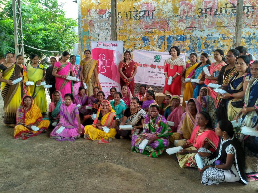 Women taking part in a menstrual hygiene awareness programme